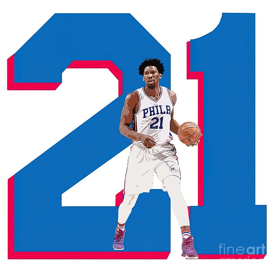 Joel Embiid Painting by Adrian Abbie - Fine Art America