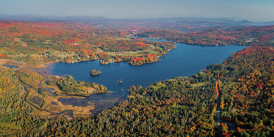 Joes Pond Vermont Panorama  Photograph by John Rowe
