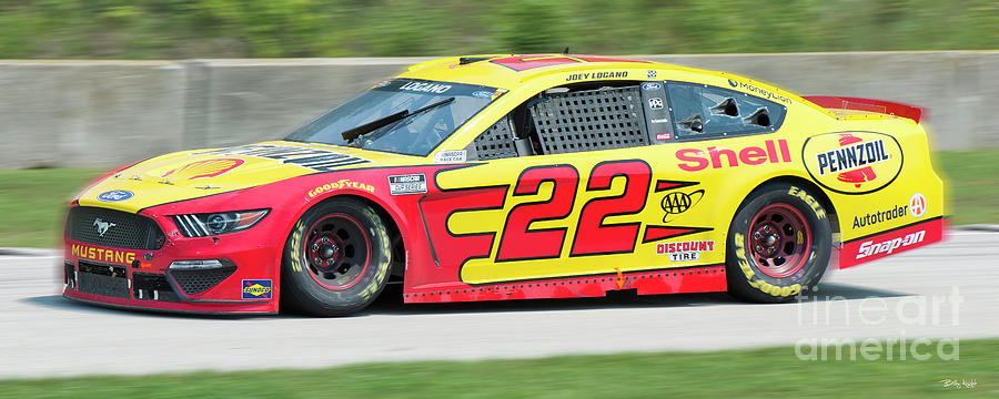 Joey Logano At Road America Photograph by Billy Knight