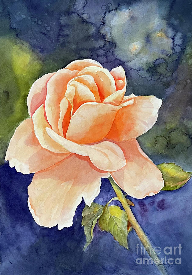 Joey Rose Painting by Hilda Vandergriff