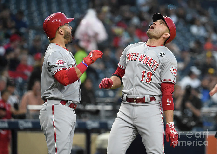 Joey Votto and Eugenio Suarez Photograph by Denis Poroy Joey Votto and Eugenio Suarez Photograph by Denis Poroy