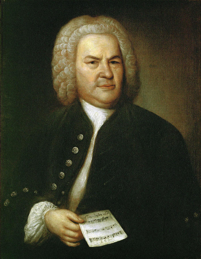 Johann Sebastian Bach -1685-1750-. German composer. Oil portrait by Elias Gottlob Haussmann. 1746. Painting by Album