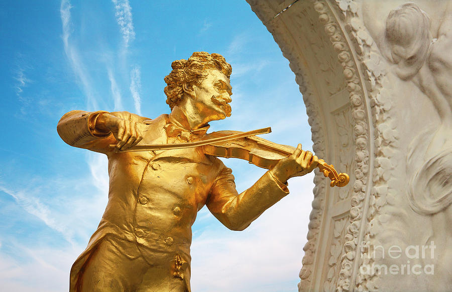 Johann Strauss Statue in Vienna Photograph by Stella Levi