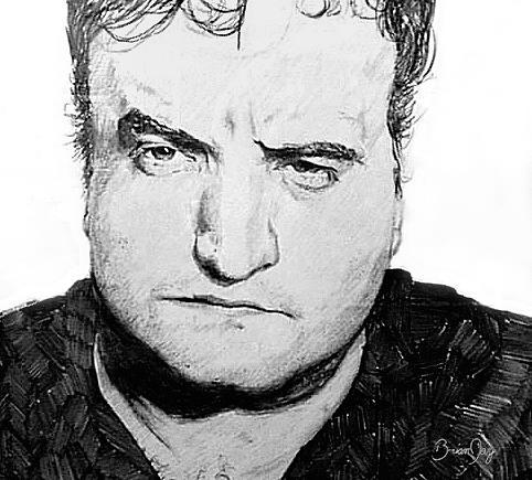 John Adam Belushi Drawing By Brian Jay 