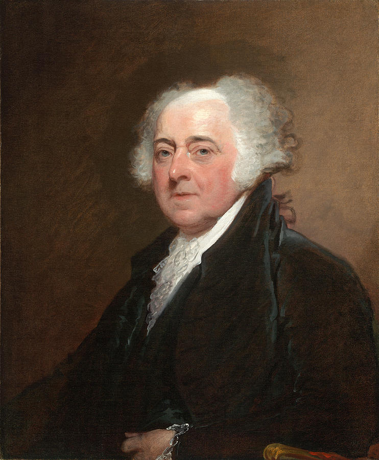 John Adams 2 Painting by Gilbert Stuart
