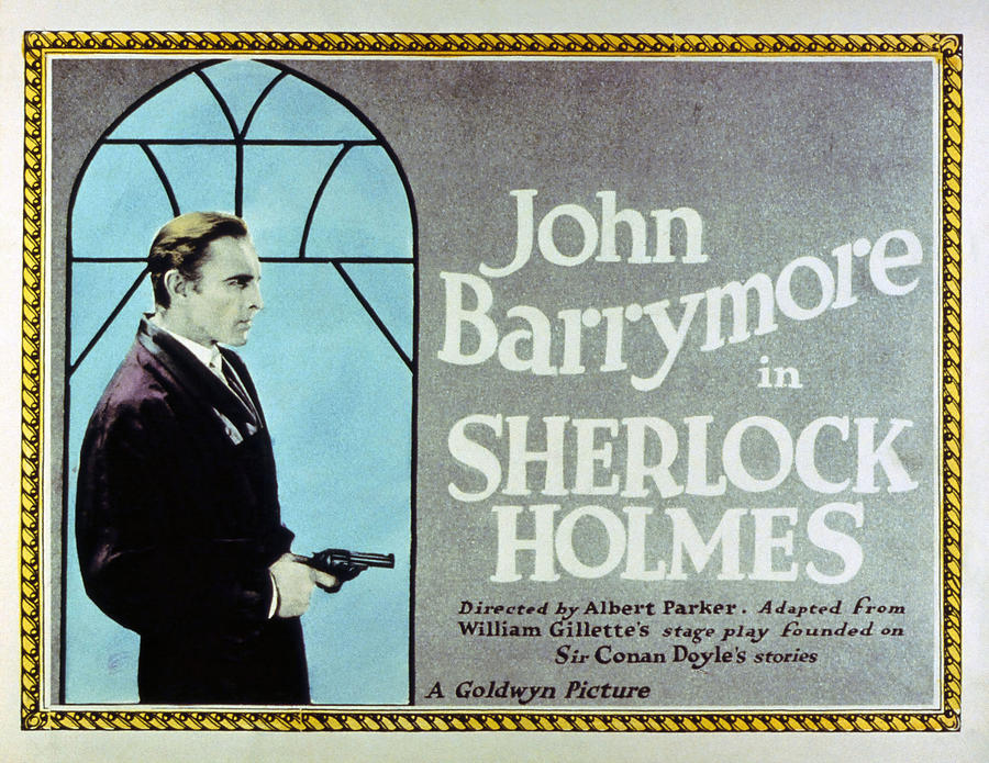 JOHN BARRYMORE in SHERLOCK HOLMES -1922-, directed by ALBERT PARKER. Photograph by Album