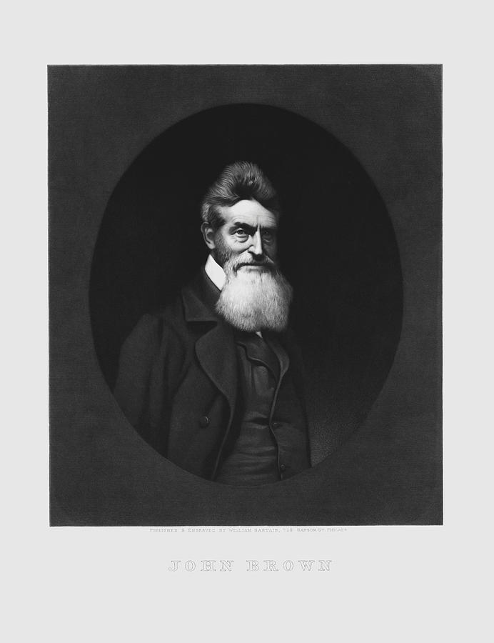 John Brown Portrait Drawing by War Is Hell Store