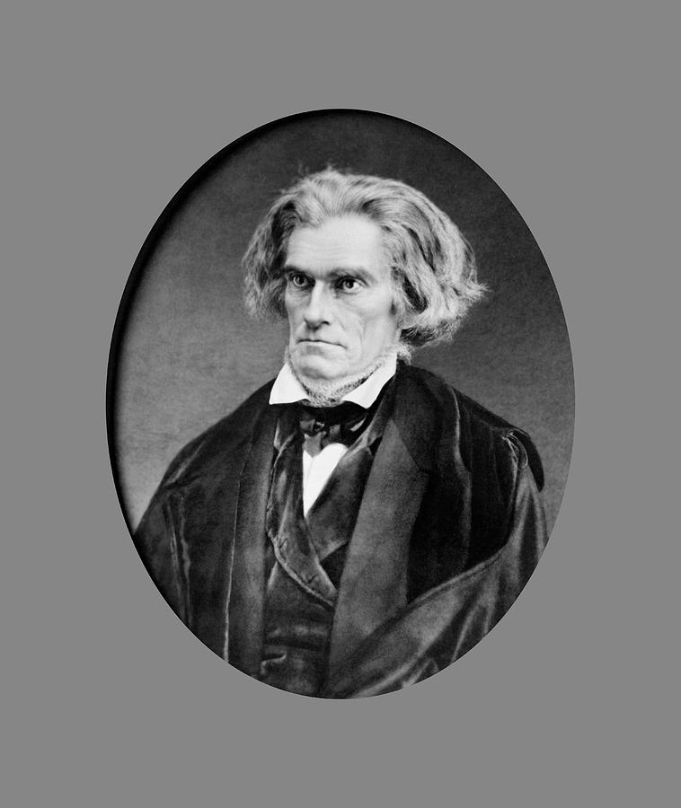 John C. Calhoun Portrait - Circa 1849 Photograph by War Is Hell Store