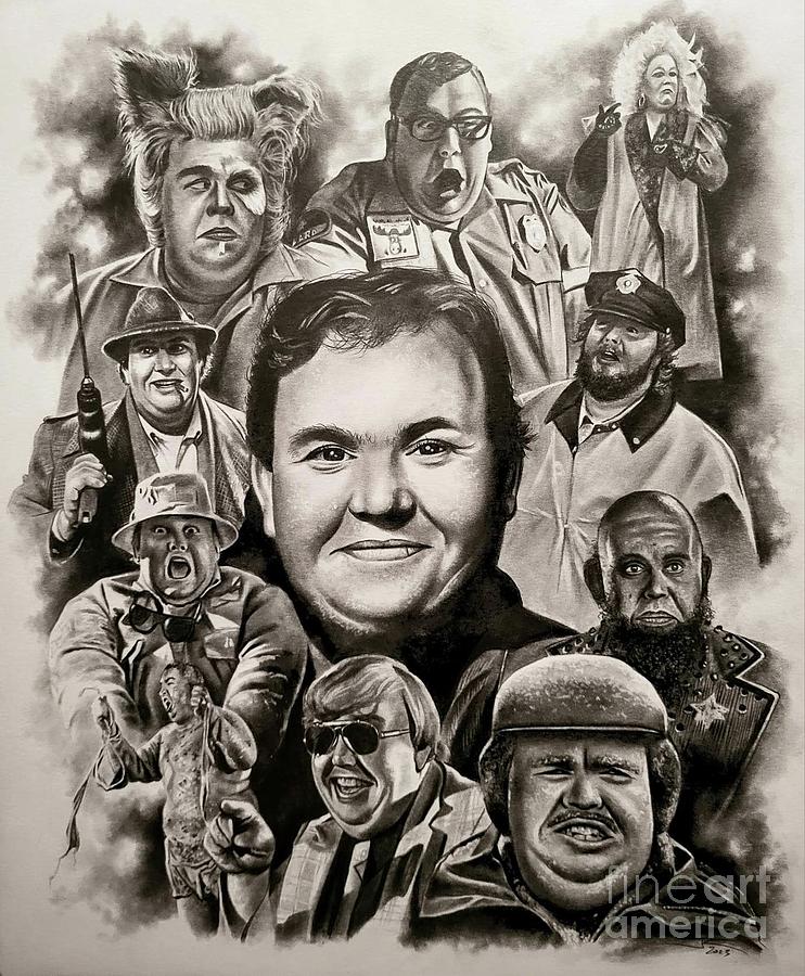 John Candy Drawing - John Candy by James Rodgers