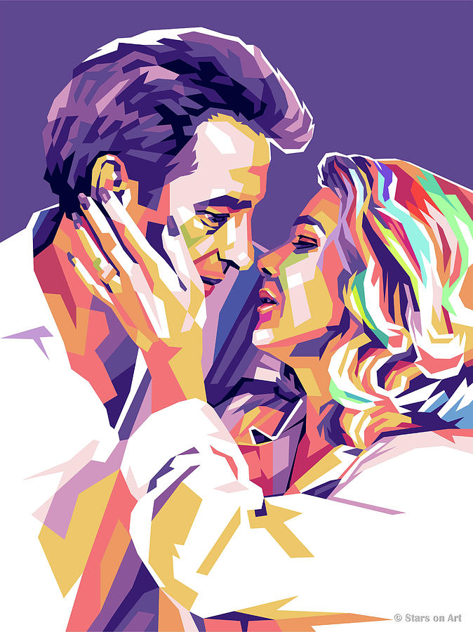 John Cassavetes and Gena Rowlands Digital Art by Movie World Posters