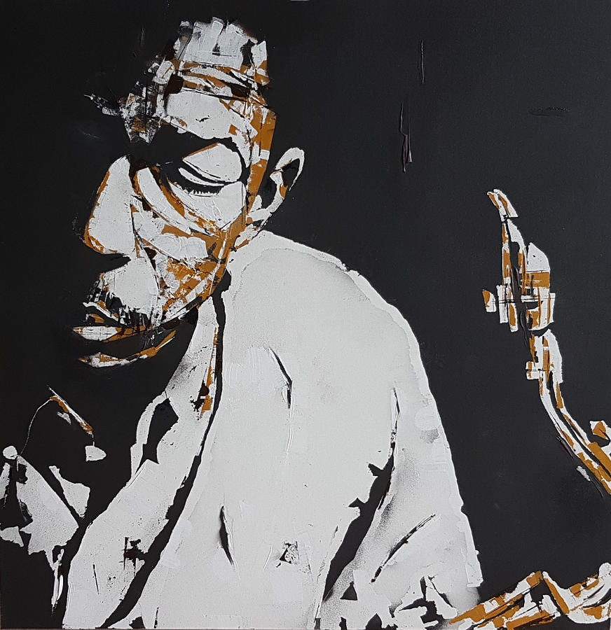 John Coltrane - Jazz Painting by Paul Lovering