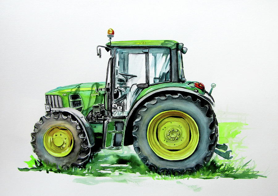 John Deer Painting by Kovacs Anna Brigitta - Fine Art America