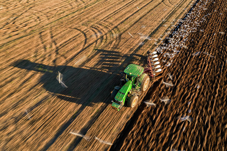 John Deere Ploughing Photograph By Chris Gurton Fine Art America