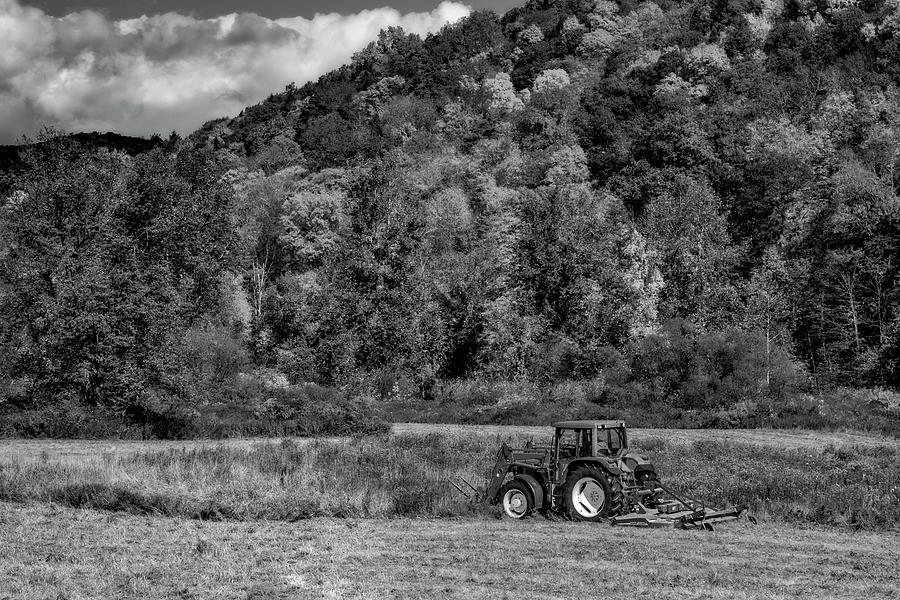John Deere Tractor  BW Photograph by Susan Candelario