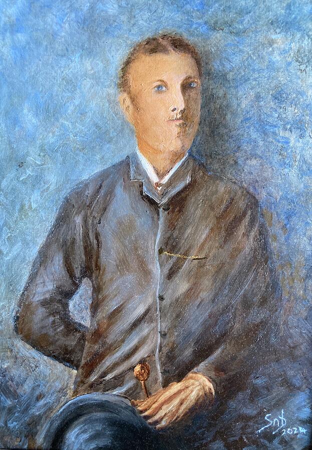 Portrait Painting - John Dunn as a Young Man by Susan Nind-Barrett