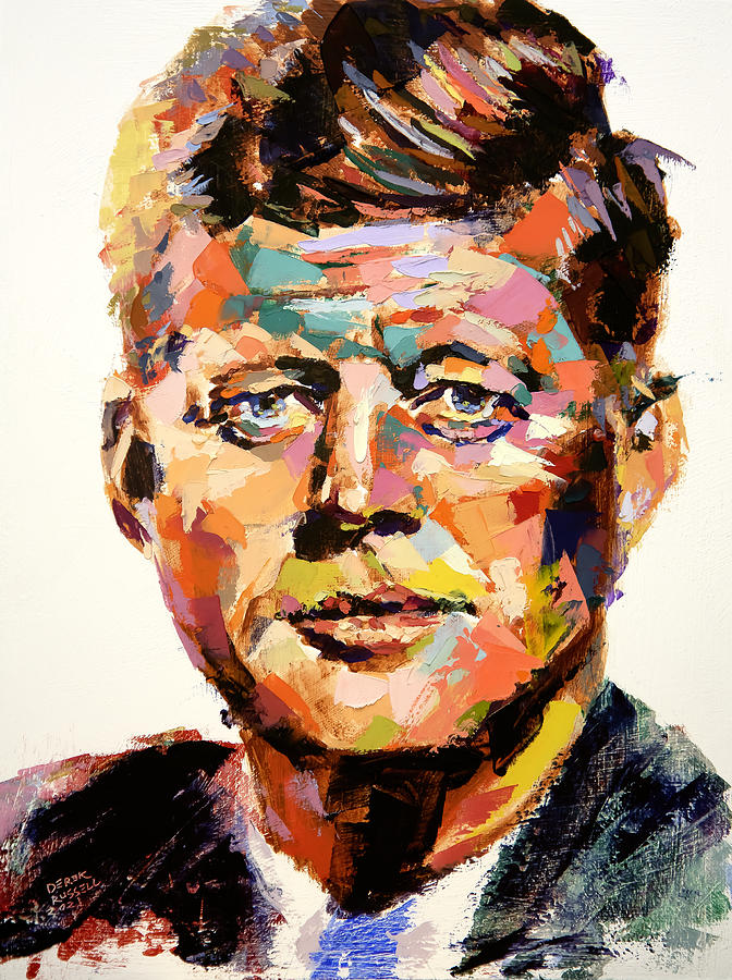 John F Kennedy Painting by Derek Russell