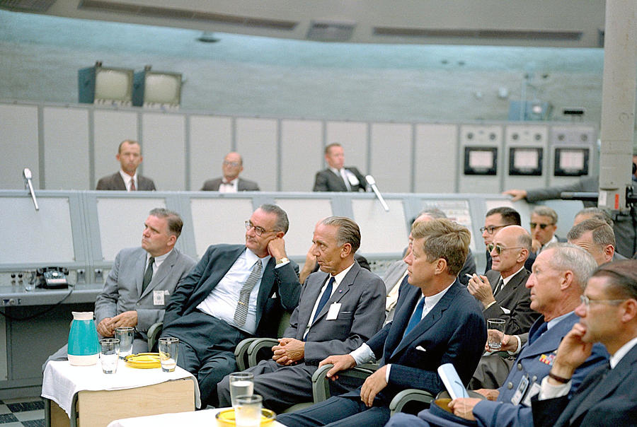 John F. Kennedy During Tour At Cape Canaveral - 1962 Photograph by War Is Hell Store