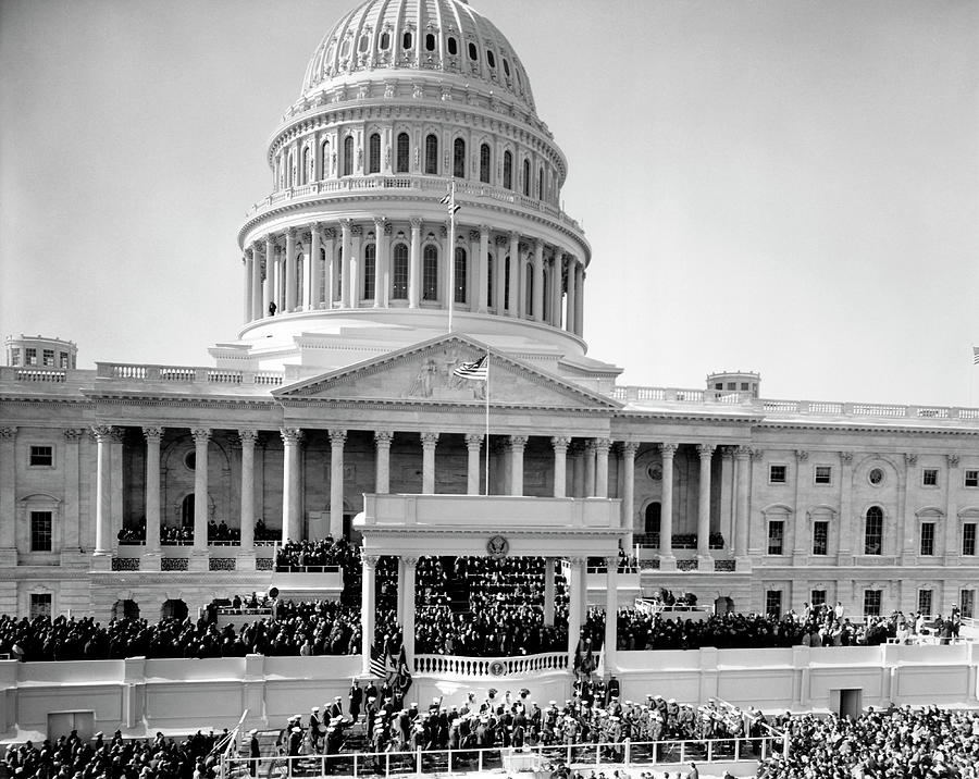 John F. Kennedy Inauguration - 1961 Photograph by War Is Hell Store