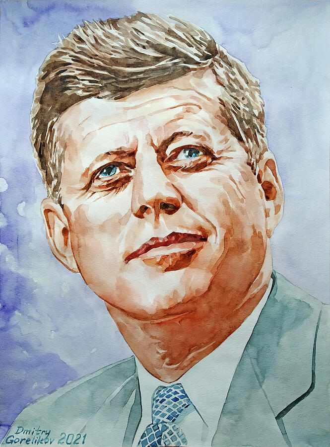 John F. Kennedy Jfk Painting by We The People Prints John F. Kennedy Jfk Painting by We The People Prints
