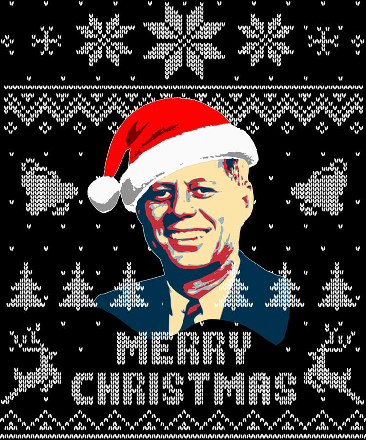 John F Kennedy Joyeux Noel Tshirt essentiel Digital Art by Spencer