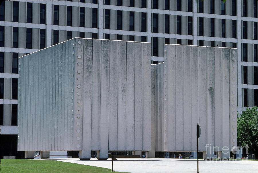 John F Kennedy Memorial Plaza, Downtown Dallas Photograph by Wernher ...