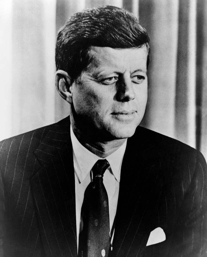 John F. Kennedy Portrait Photograph by War Is Hell Store