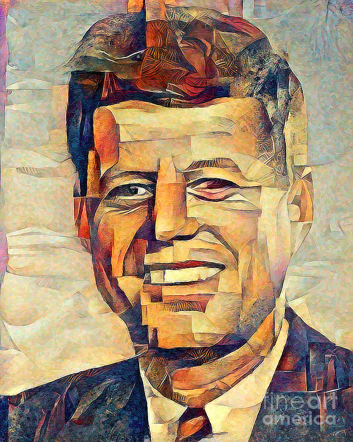John Fitzgerald Kennedy JFK Contemporary Art 20210722 Photograph by Wingsdomain Art and Photography