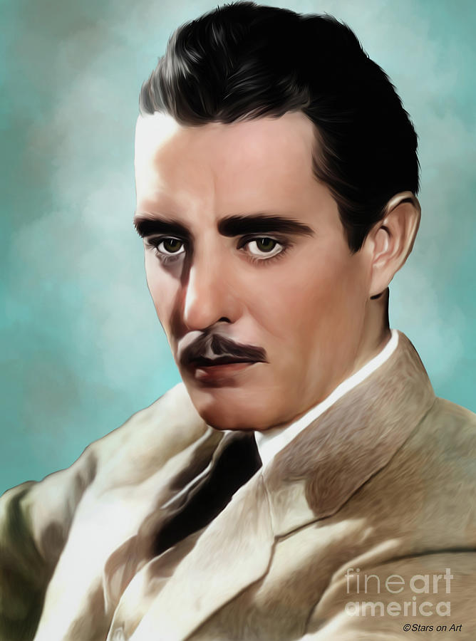 Hollywood Painting - John Gilbert Illustration -b by Movie World Posters