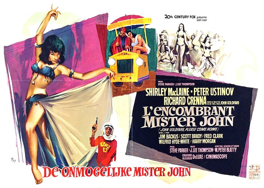 John Goldfarb Please Come Home, 1965  - art by Raymond Elseviers Mixed Media by Movie World Posters