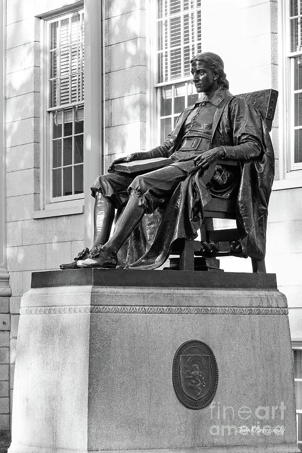 John Harvard statue at Harvard University Photograph by University Icons