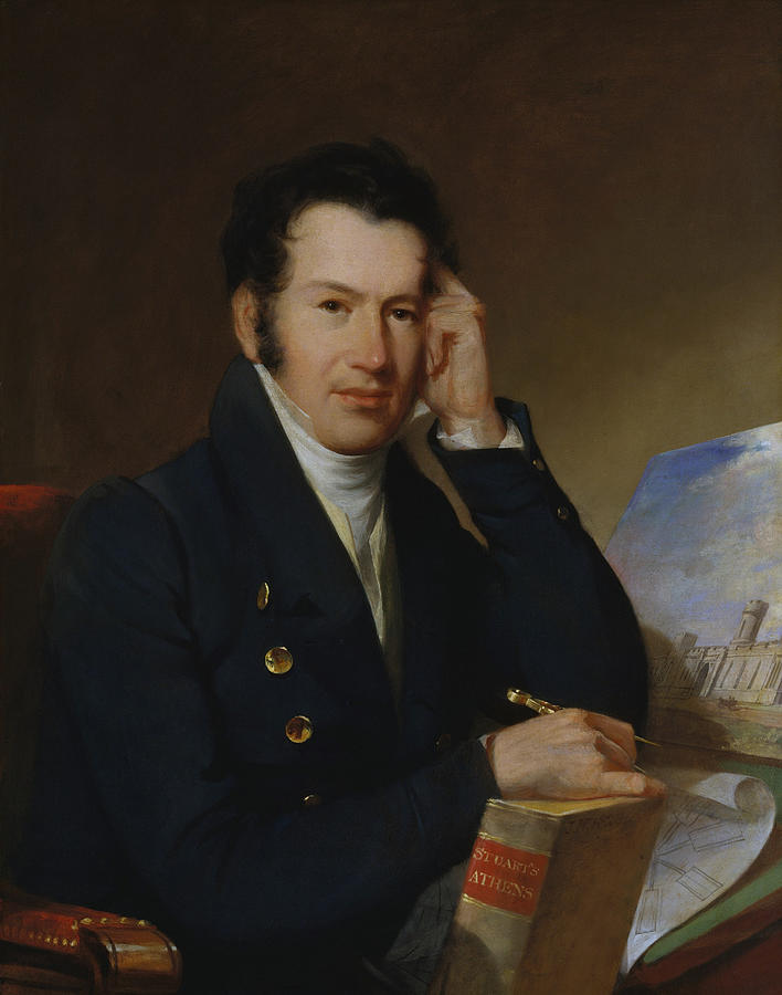 John Haviland Portrait - John Neagle 1828 Painting by War Is Hell Store