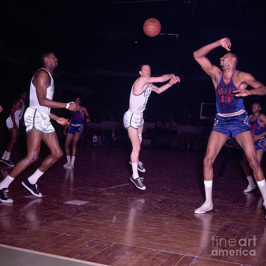 John Havlicek and Wilt Chamberlain by Dick Raphael