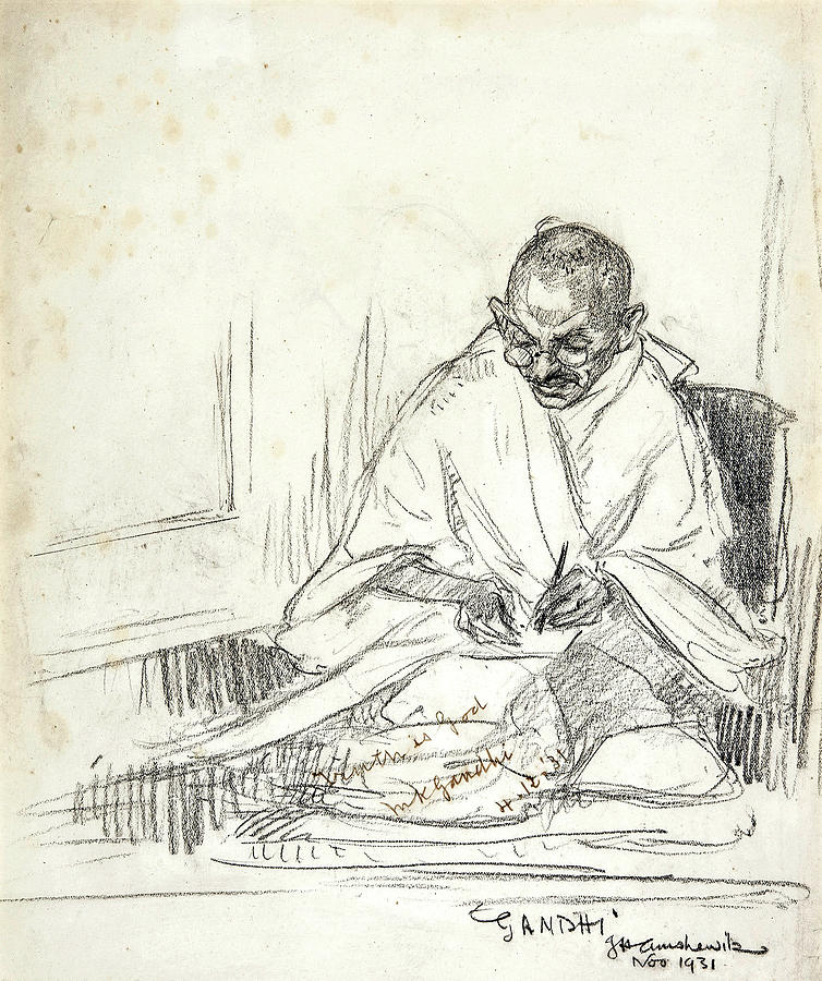 150 years of Gandhi: Longest pencil drawing of Mahatma
