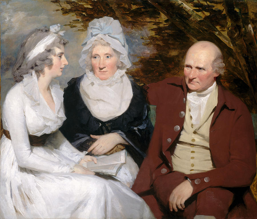 John Johnstone, Betty Johnstone, and Miss Wedderburn Painting by Henry Raeburn