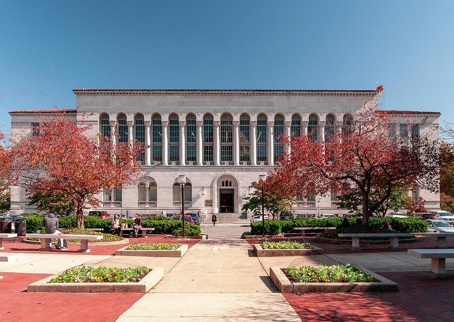 John K. Mullen Library, Catholic University, Washington DC Photograph by Winston D Munnings