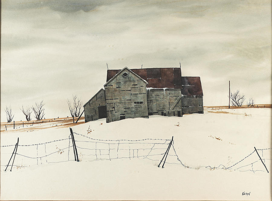 John Kasyn Canadian 1926  Rupert Valley Farm Gatineau Quebec Painting by Artistic Rifki