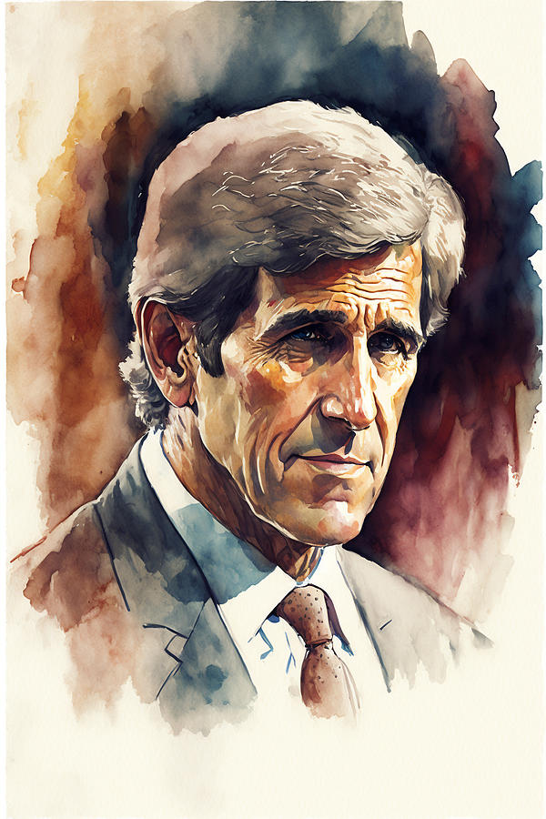 John Kerry Digital Art by Kai Saarto