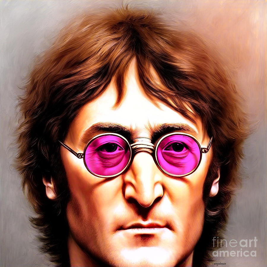 John Lennon Mixed Media - John Lennon 20221108g by Wingsdomain Art and Photography
