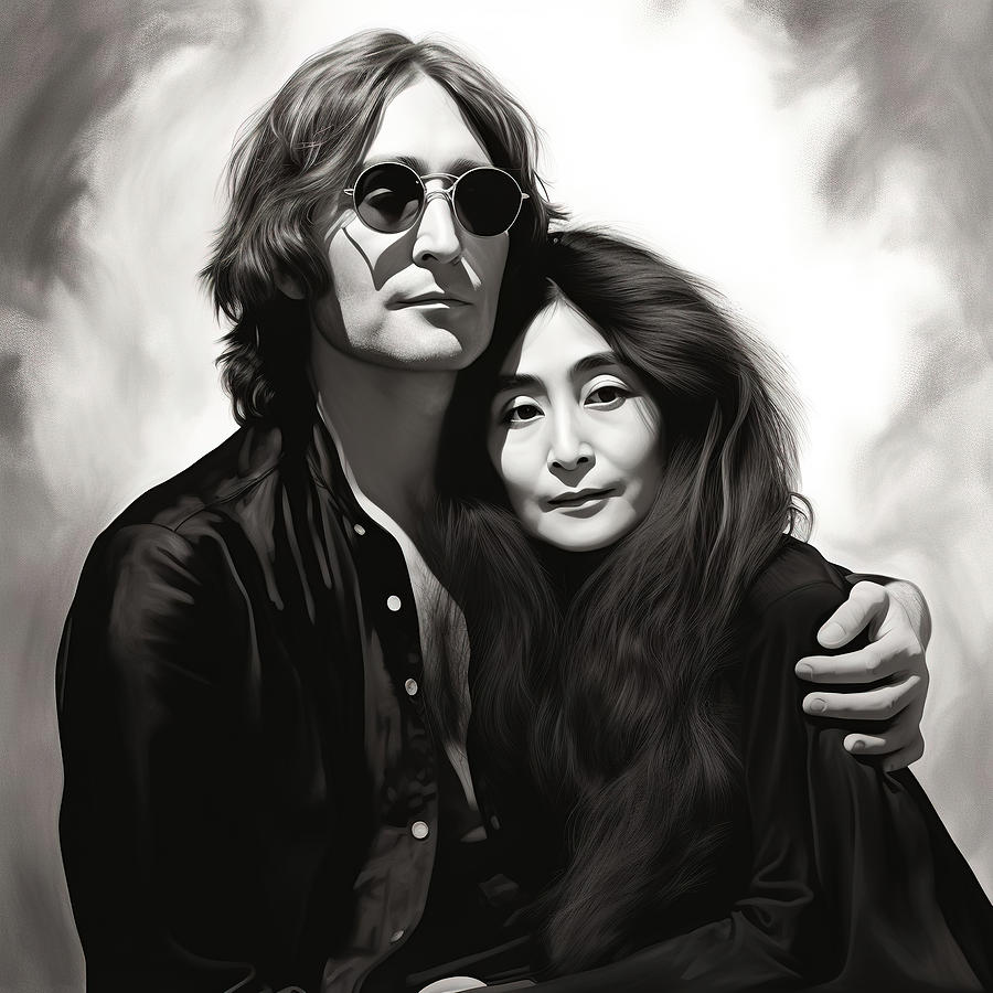 John Lennon And Yoko Ono Photograph by Athena Mckinzie