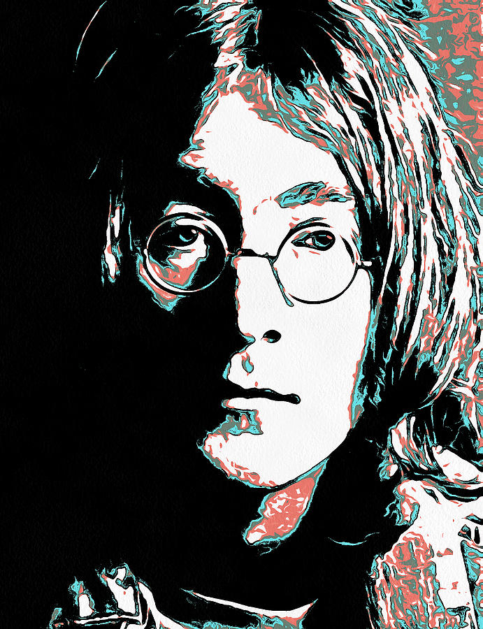 John Lennon - Beatles Digital Art by Galeria Trompiz - Fine Art America