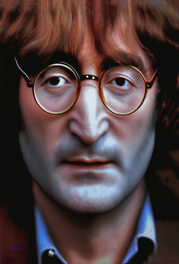 John Lennon Mixed Media by Dennis Baswell
