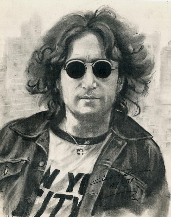 John Lennon Drawing by Eduard Zenuni