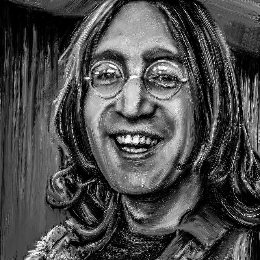 John Lennon Get Back Portrait Painting by Stephen Humphries - Fine Art ...