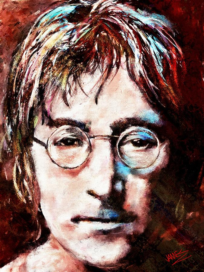 John Lennon Painting by James Shepherd