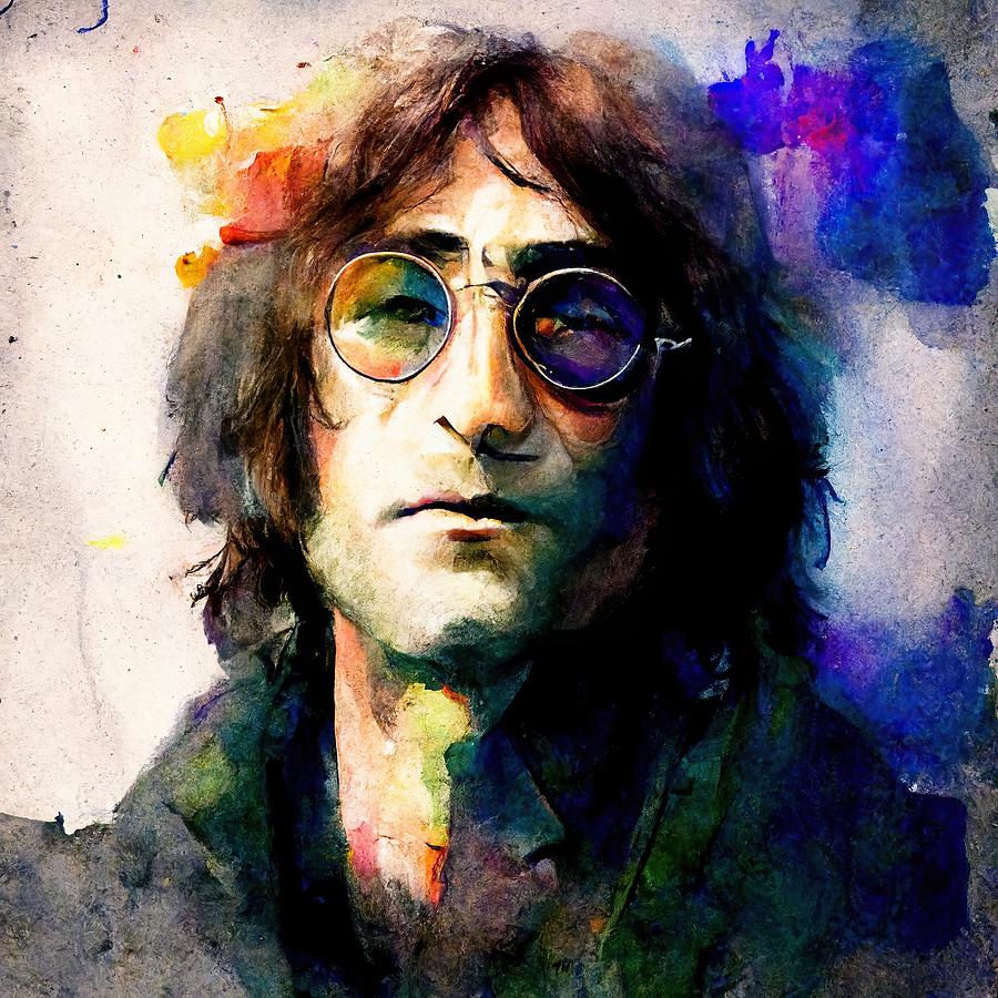 John Lennon Painting by My Head Cinema - Fine Art America