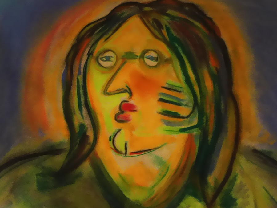 John Lennon Pastel by Phil Gioldasis