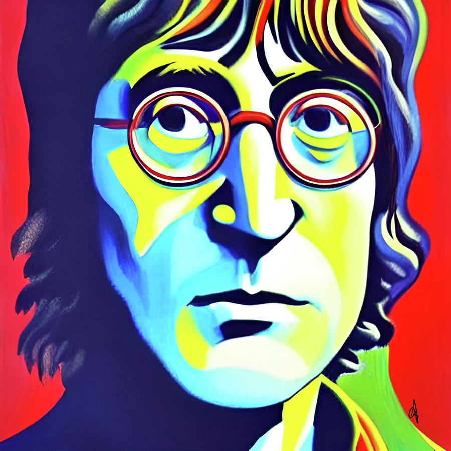 John Lennon Pop Art Digital Art by Art Side - Fine Art America