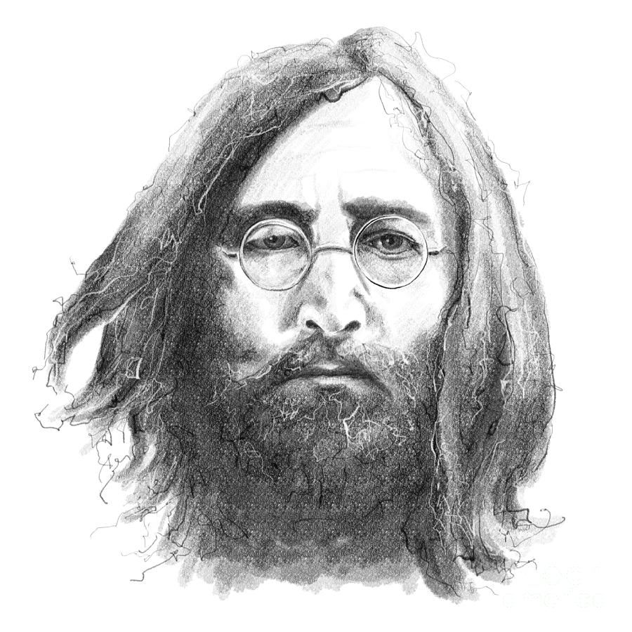 John Lennon portrait 7 Digital Art by Empty St - Fine Art America