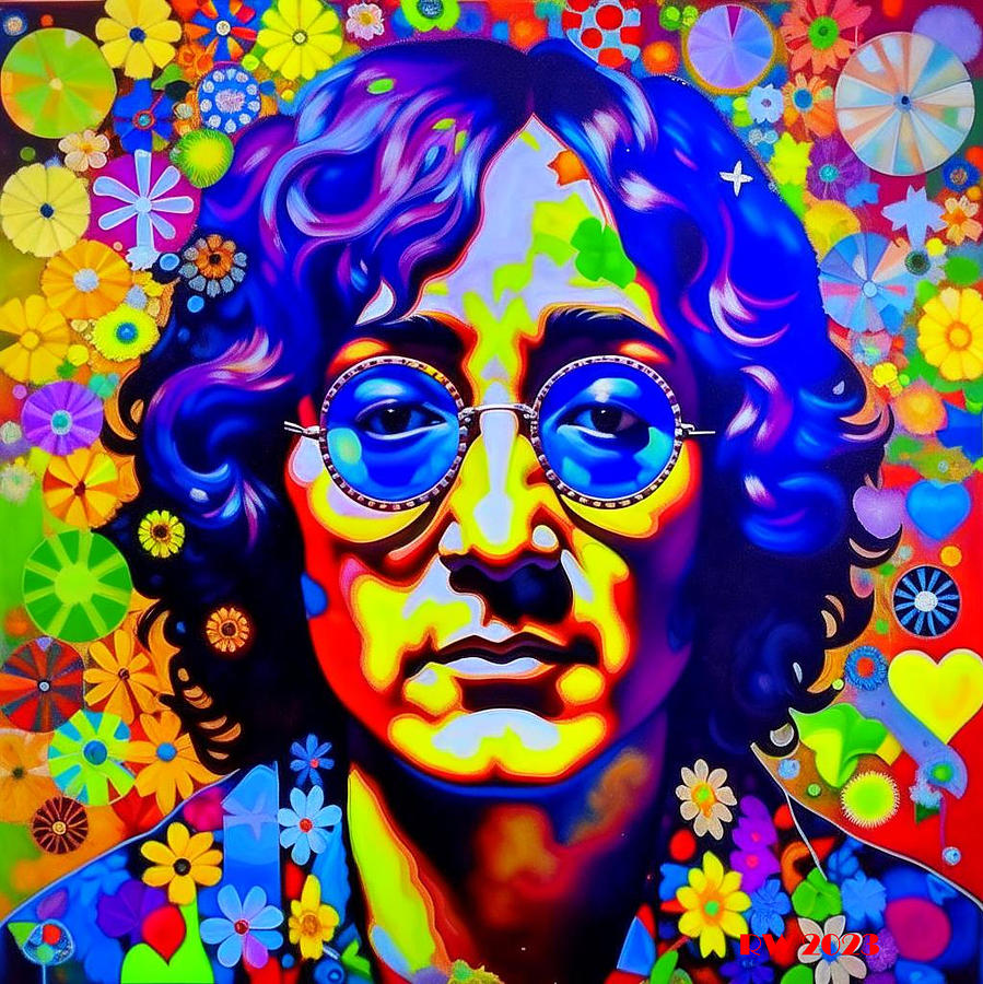 John Lennon Mixed Media by Richard Worthington