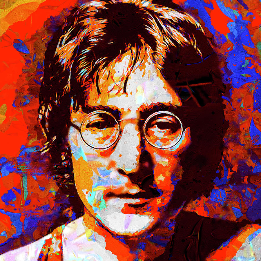John Lennon Seven Pop Art Painting by Stephen Chambers - Pixels